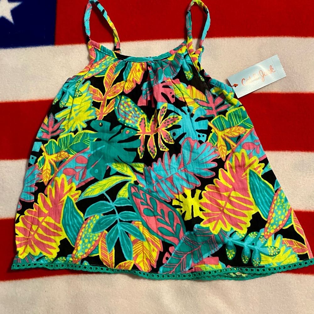 Girls Cat and Jack Summer top size medium, (8).
